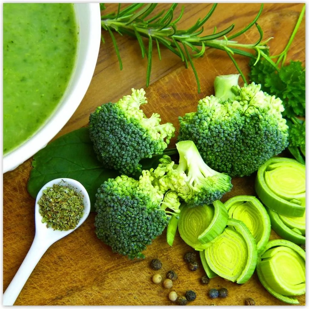 Poszterek 30x30 Zöld zöldségek Egészség