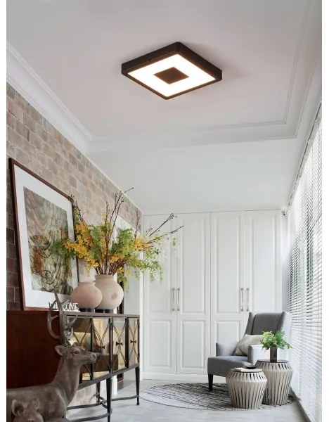 Eglo 900283 - LED Kültéri mennyezeti lámpa IPHIAS LED/17W/230V IP44 fekete