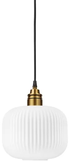 HECTOR kábeles csillár 1xE27/15W/230V, fehér/sárgaréz, átm. 20 cm