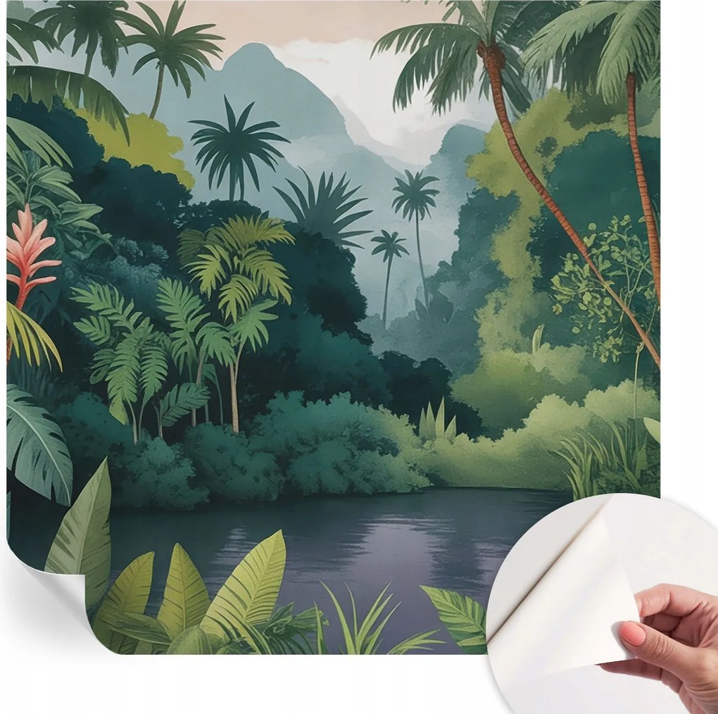 Fali fotótapéta Hálószobába Nappaliba Egzotikus táj 250x250 cm