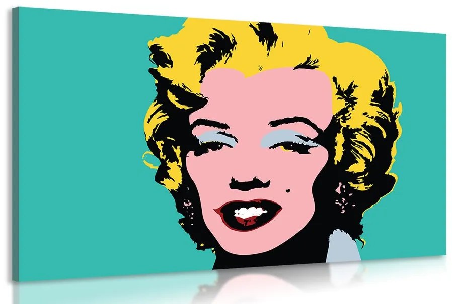 Az ikonikus Marilyn Monroe képe pop art designban