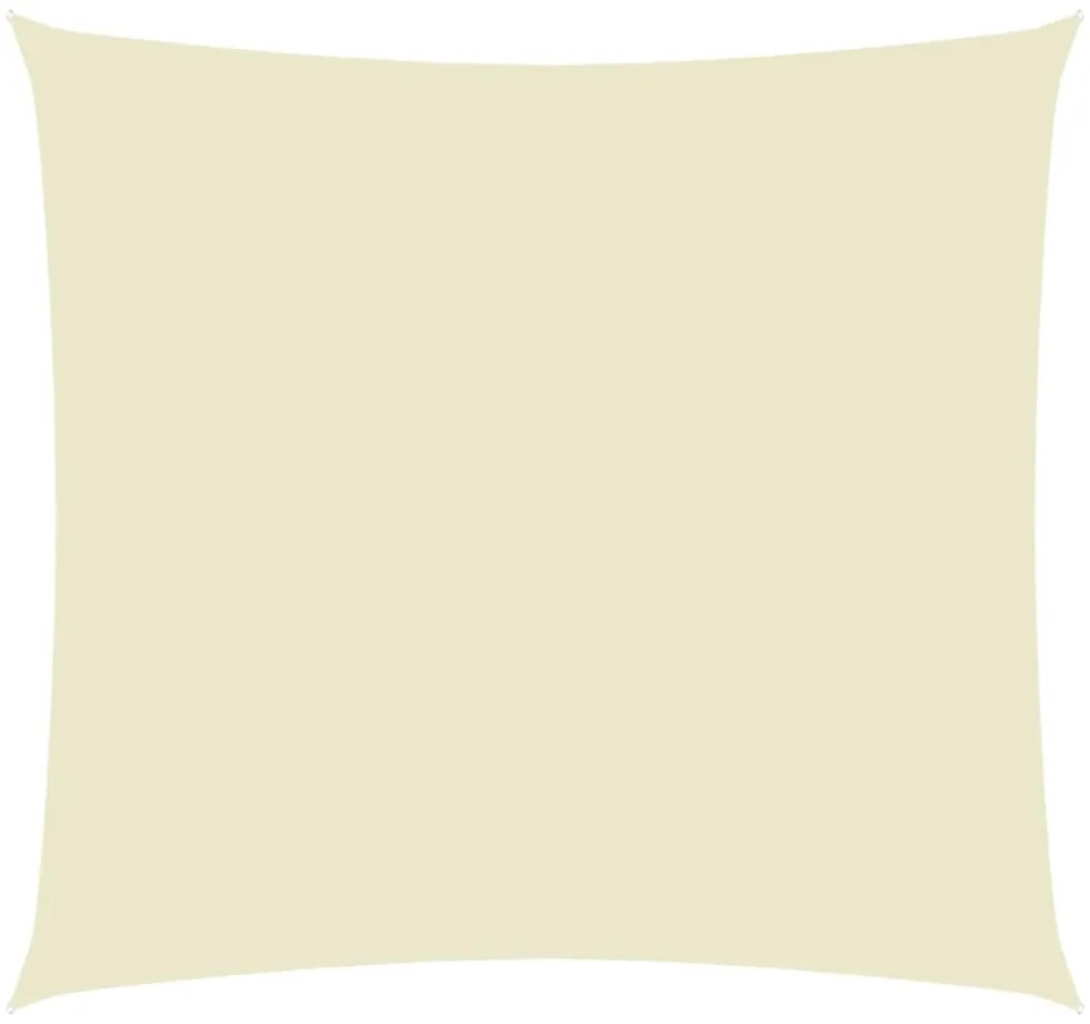 krémszínű téglalap alakú oxford-szövet napvitorla 2,5 x 3 m