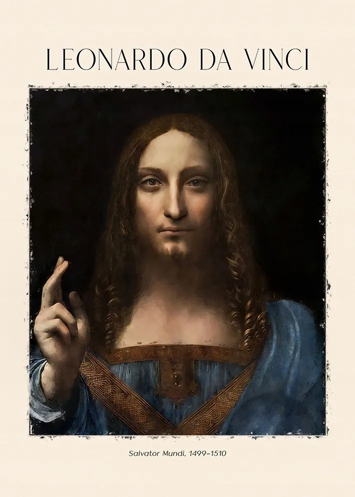 Leonardo Da Vinci Megváltó Poszter 100x70cm #407