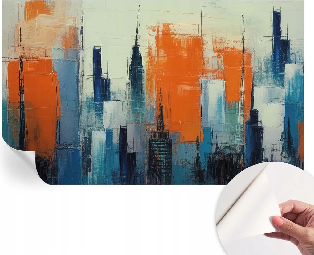 Fotótapéta Öntapadós Design Divatos Város absztrakt 416x254 cm