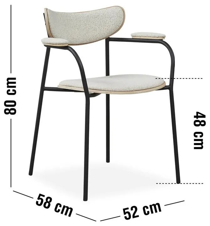 Stretch design karfás szék