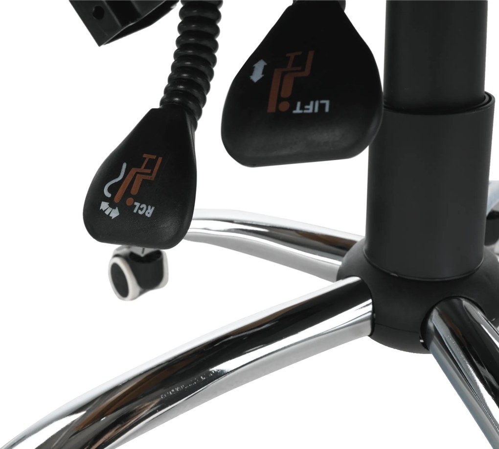 Irodai szék lábtartóval, textilbőr barna, DRAKE