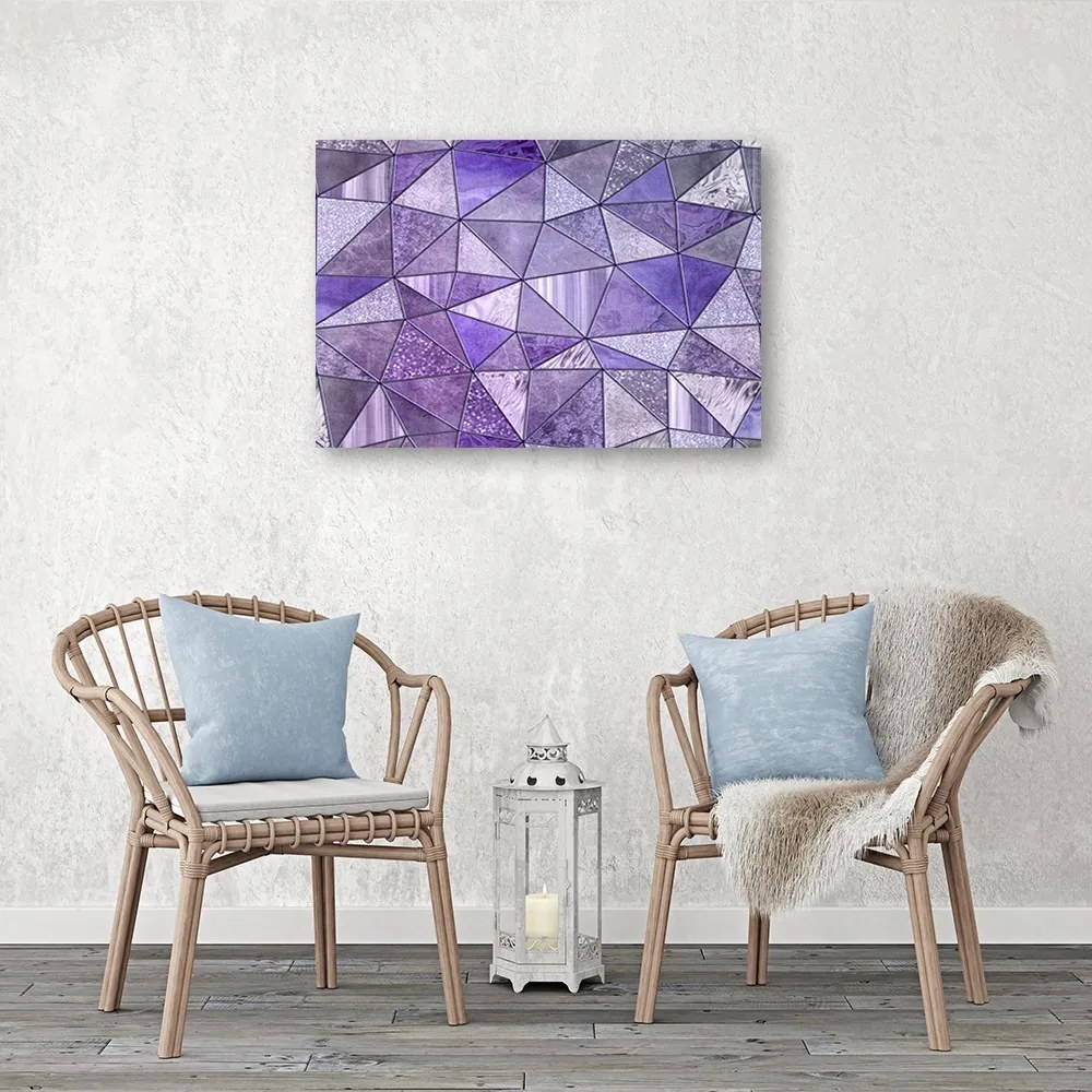 Gario Vászonkép Lila geometriai formák - Andrea Haase Méret: 90 x 60 cm