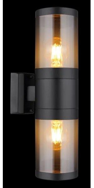 Globo 32014-2BS - Kültéri fali lámpa XELOO 2xE27/60W/230V IP44