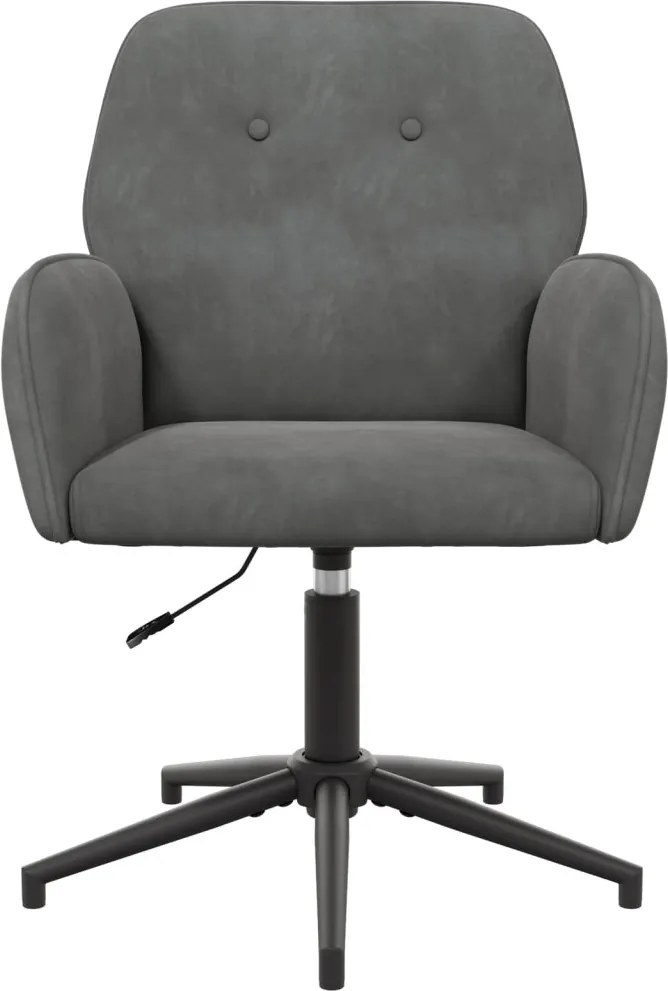 vidaXL Forgós Íróasztali Székek 6 db 54 x 55 x 90 cm Sötétszürke