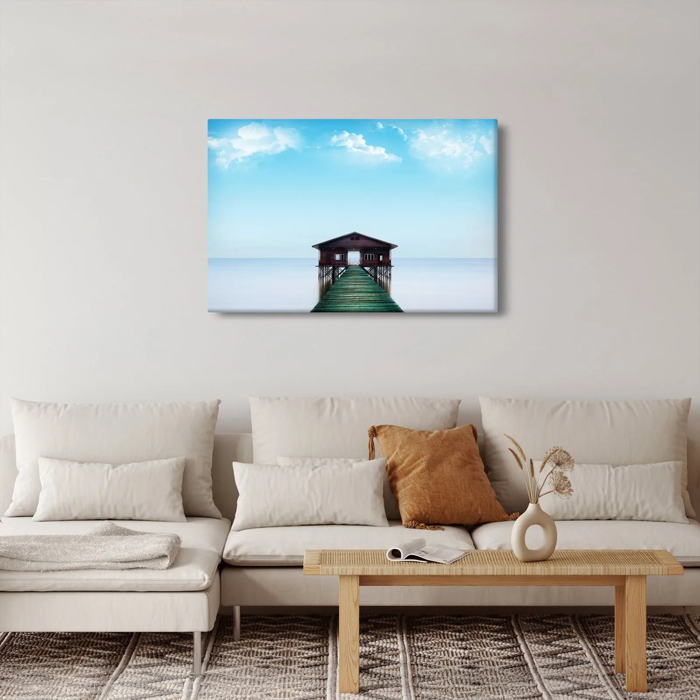 Kép a házról a tengeren (90x60 cm)