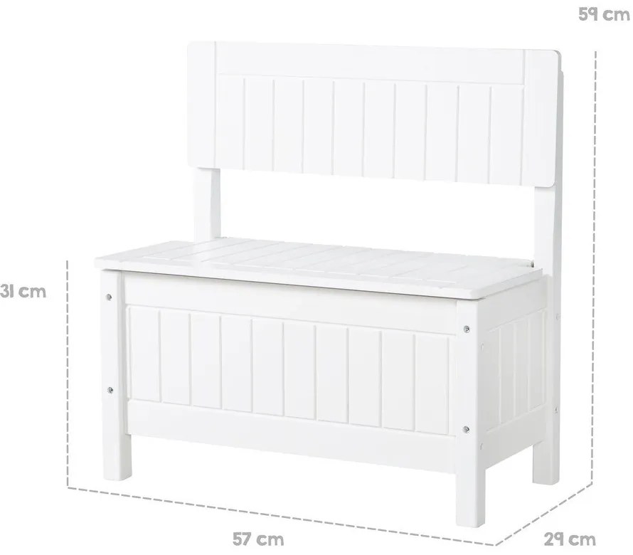 Fehér gyerek pad – Roba