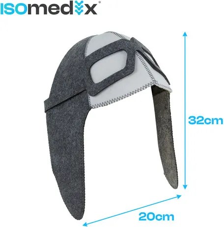 Filc szauna sapka - aviator Isomedix 26456