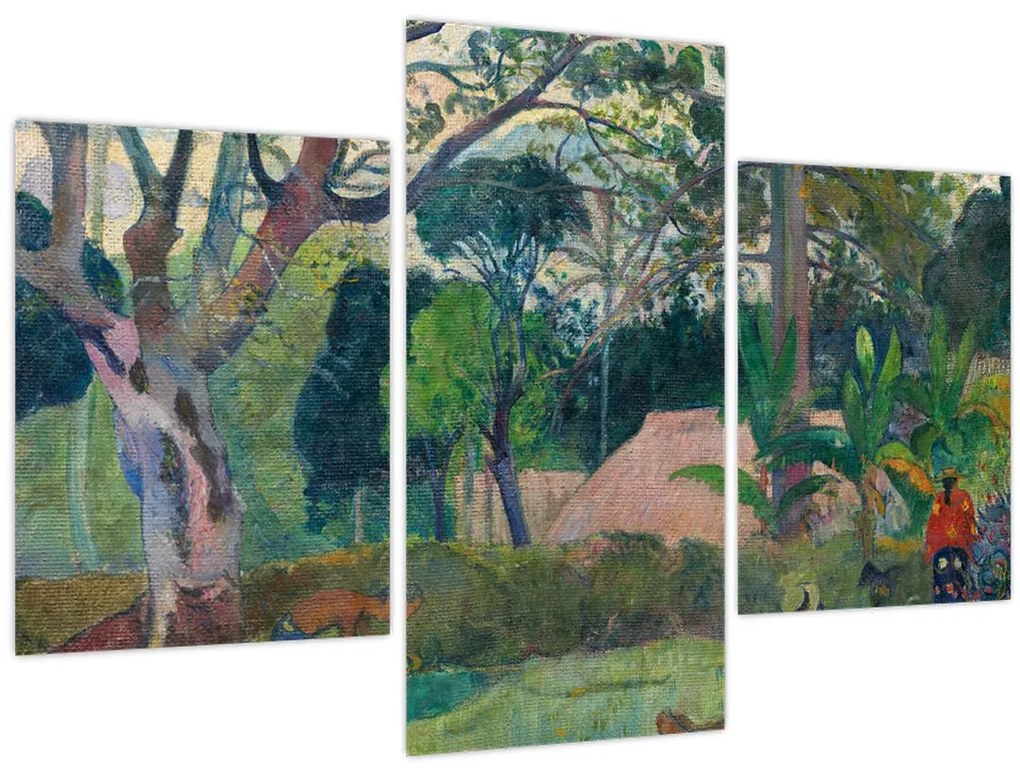 Kép - Paul Gauguin, Te raau rahi (The Big Tree), reprodukciók (90x60 cm)