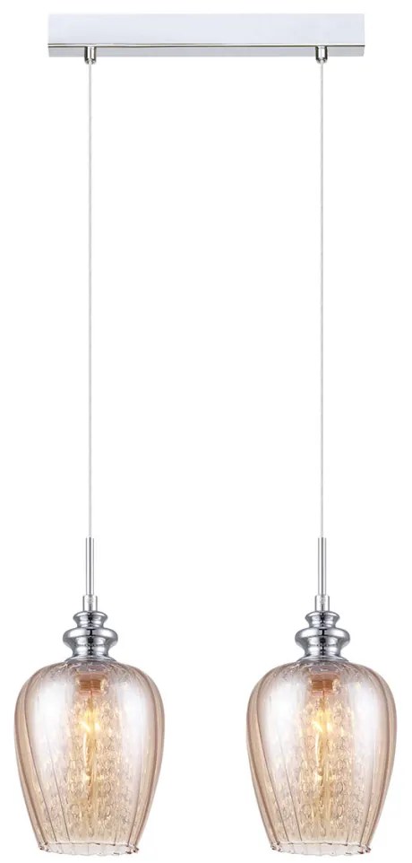 ITALUX MDM2286-2B-CR PIRITA Többágú Függesztett Lámpa Króm, Tea E14 IP20
