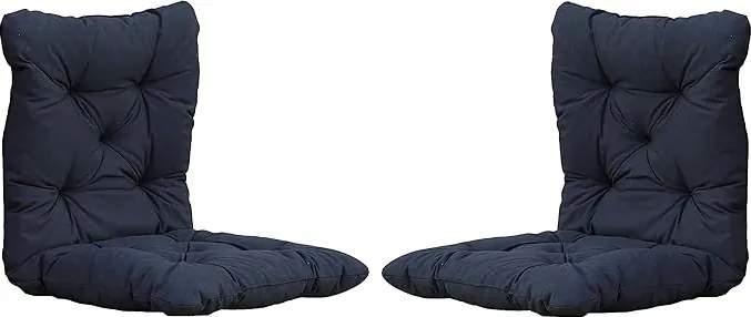 2 Db-os Kerti Párna Szett Chicreat Székhez 98x50 CM sötétszürke