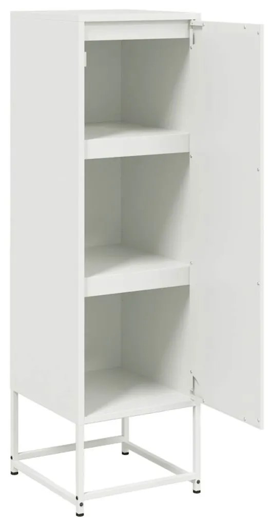 fehér acél magasszekrény 36 x 39 x 123 cm