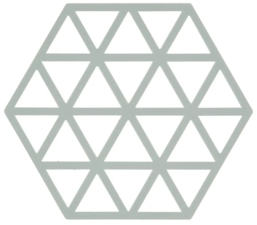 Triangles világosszürke szilikon edényalátét - Zone