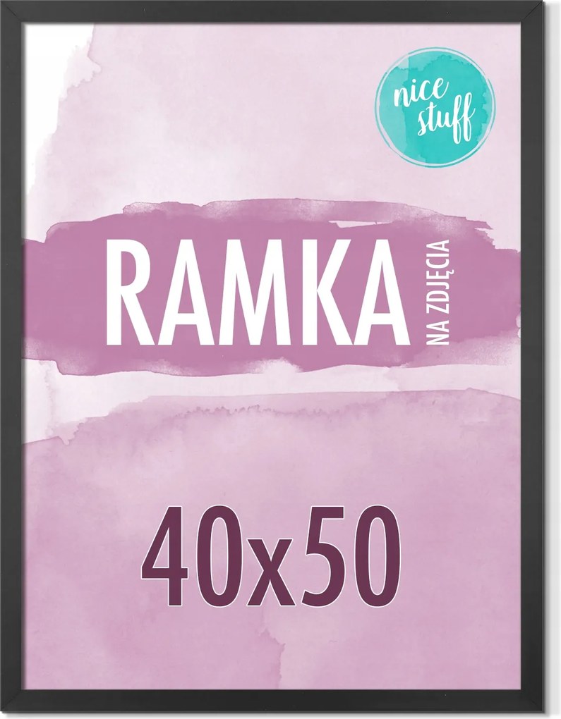 Keret 40x50 Képkeret 40x50 Képkeret fekete Mdf fekete