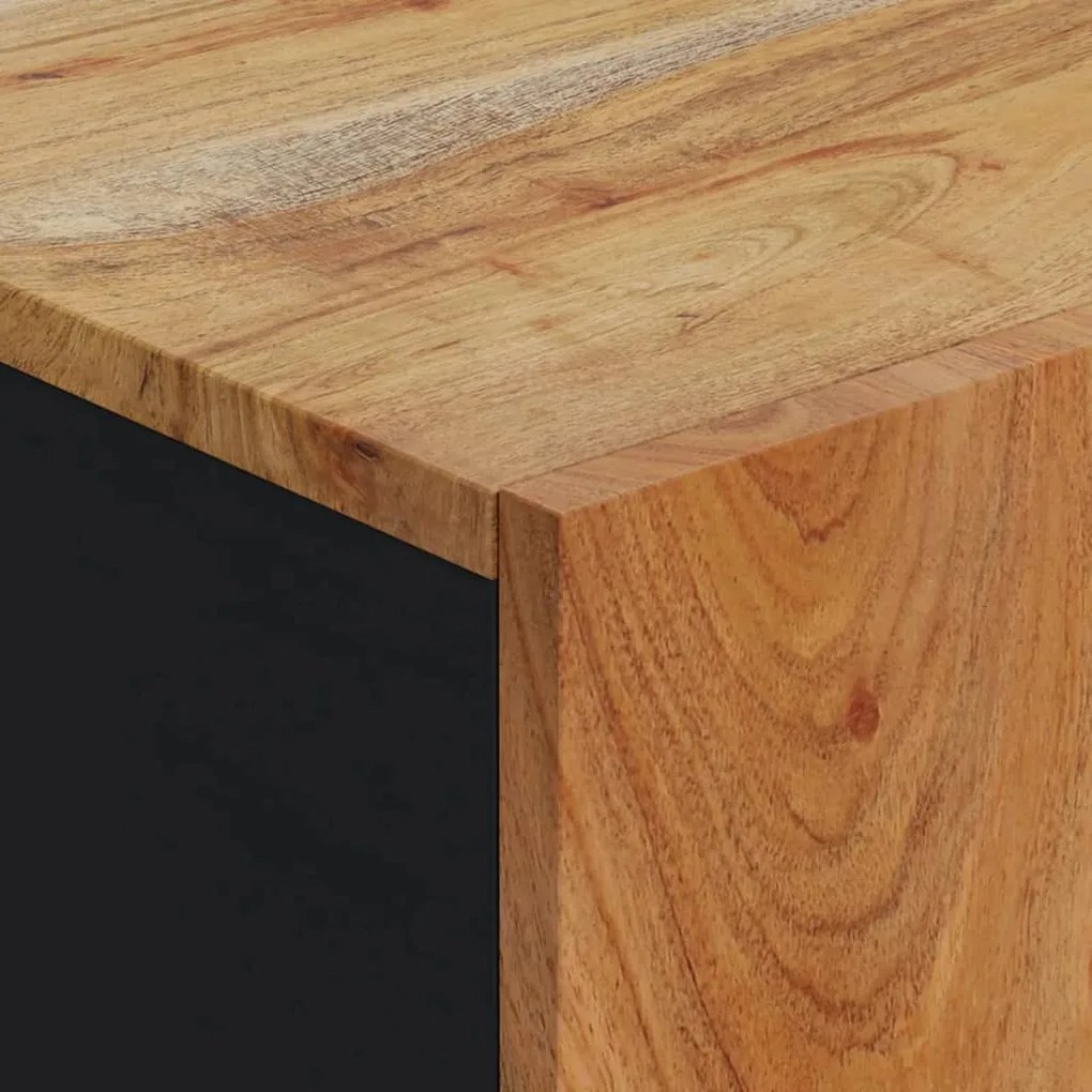 tömör akácfa tálalószekrény ajtóval 40x31x75 cm