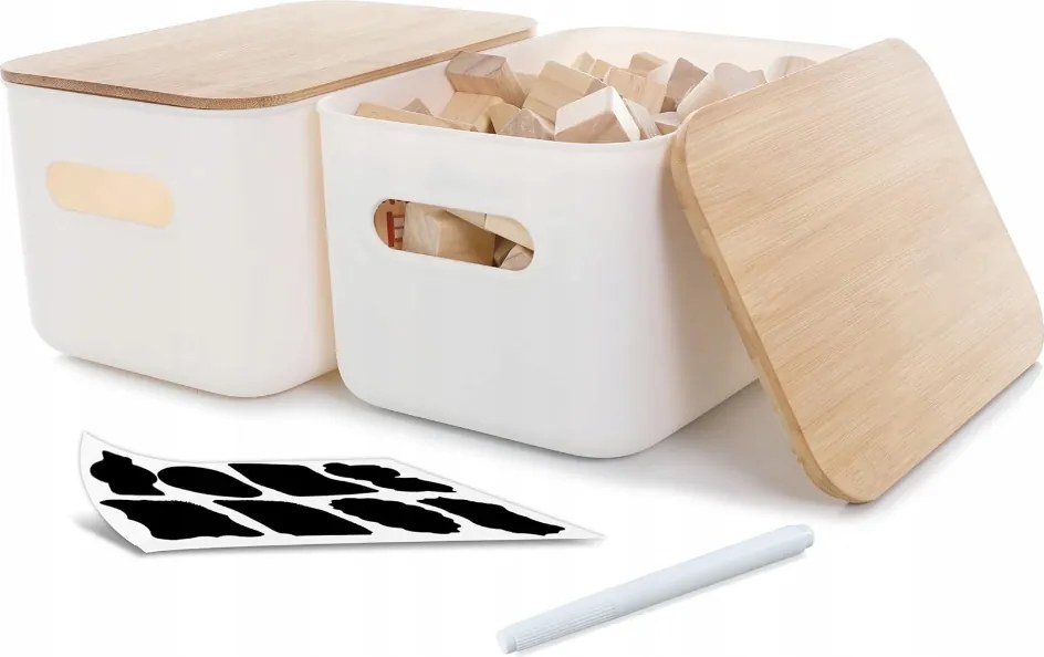 Kerhouze 2 db-os tárolódoboz szett fedéllel