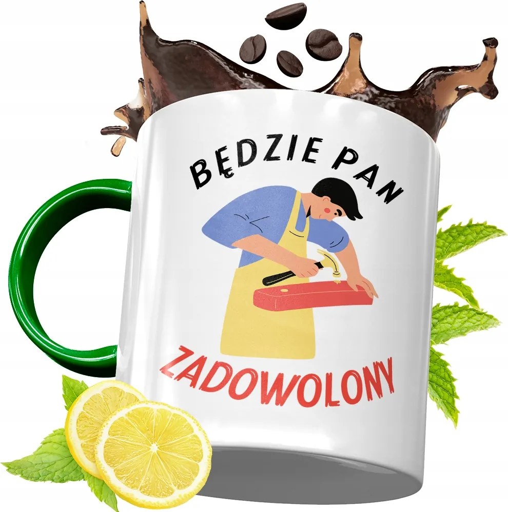 Zöld Bögre Építőknek Születésnapra Ajándék fényképes nyomtatással