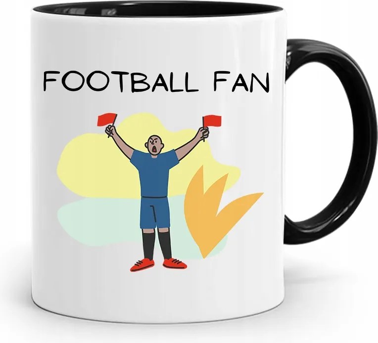 Szurkolóknak Szurkolói Bögre Fekete Ajándék fényképes nyomattal