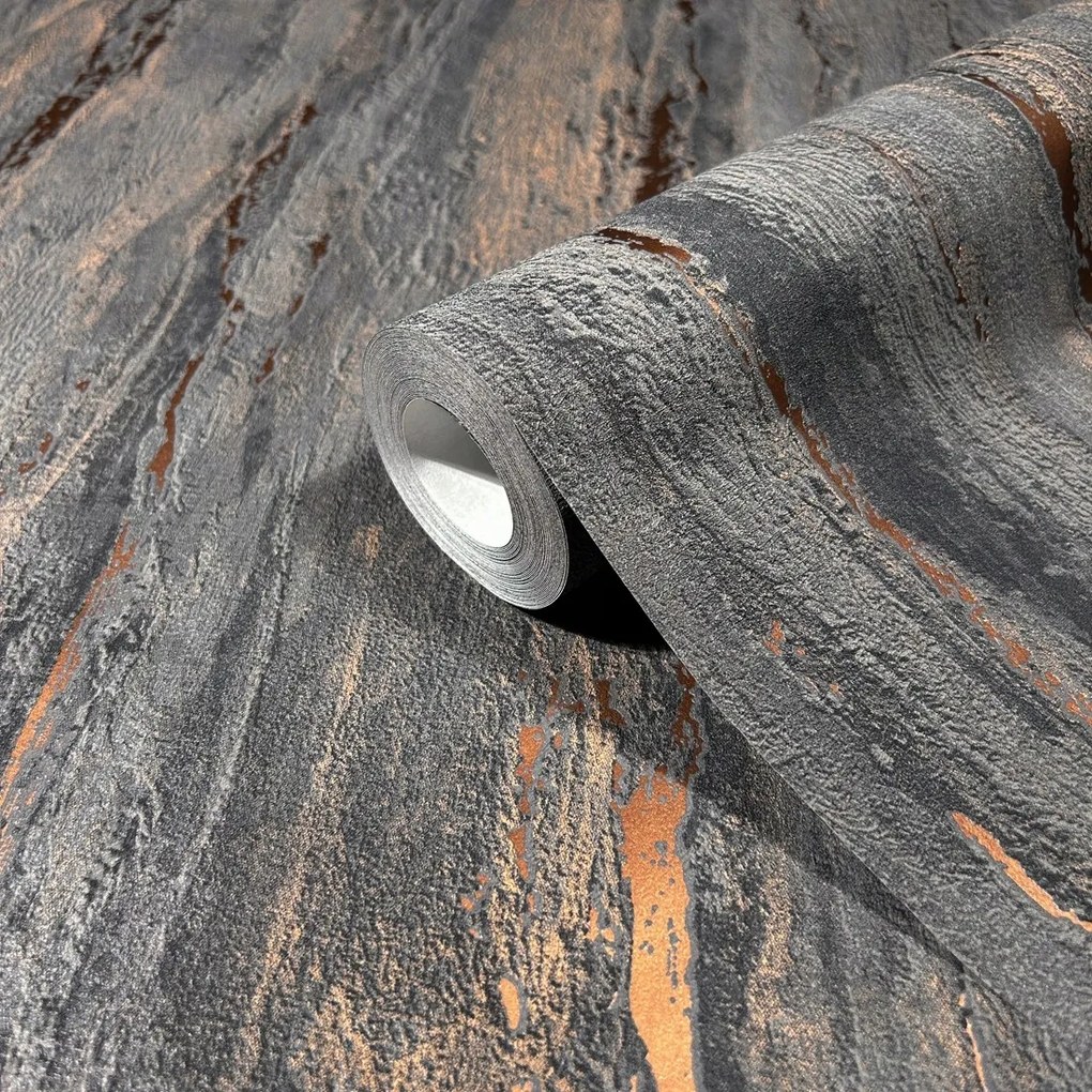 Szürke Tapéta Utánzat Dekoratív Dombornyomott Vakolat