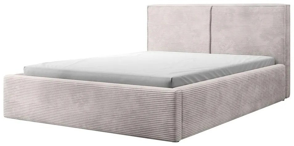 Franciaágy 180 cm Fatime (ágyráccsal) (tárolóhellyel) (sötét bézs + fekete). 1099167