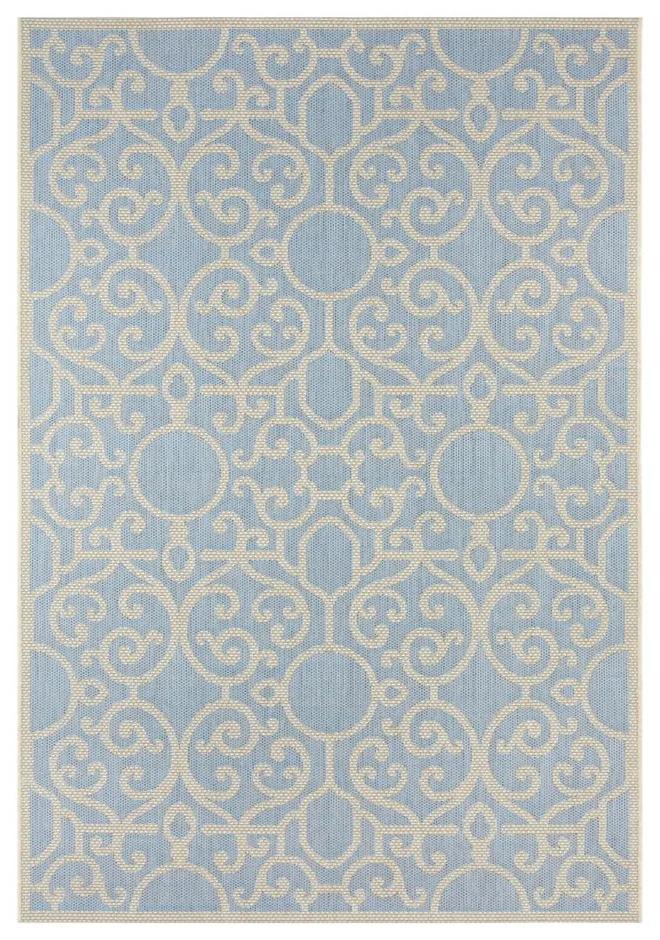 Nebo kék-bézs kültéri szőnyeg, 70 x 140 cm - Bougari