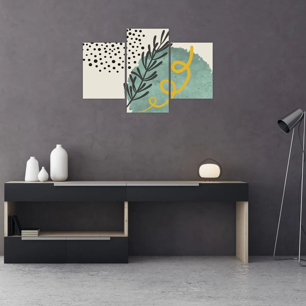 Kép - Absztrakt lapok N⁰1 (90x60 cm)