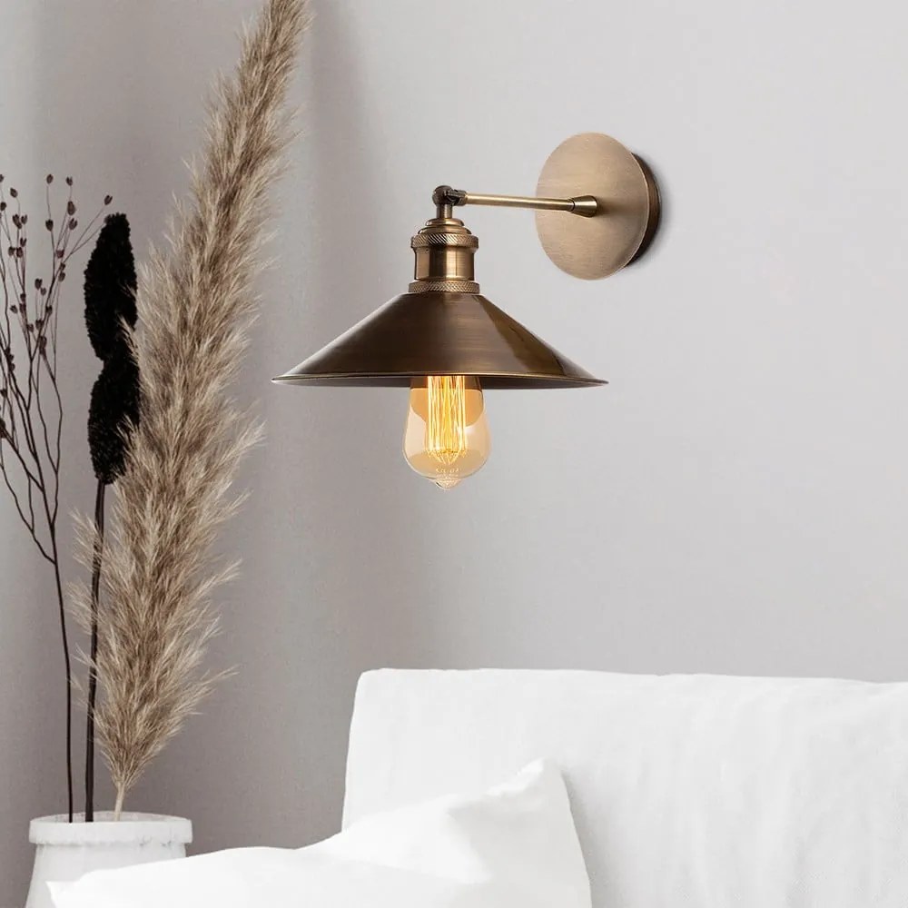 Bronzszínű fali lámpa ø 24 cm Sivani – Opviq lights