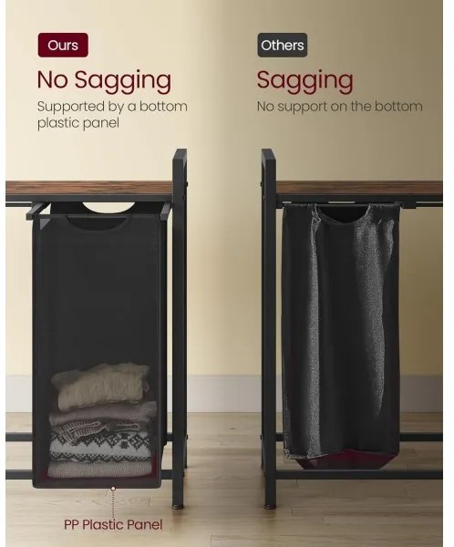 REX mosókosár barna/fekete