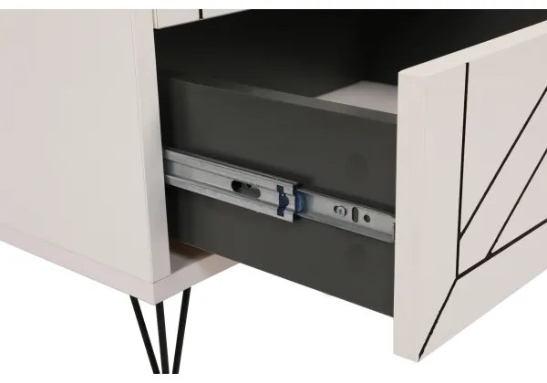 Éjjeliszekrény LUNA 50x55 cm fehér