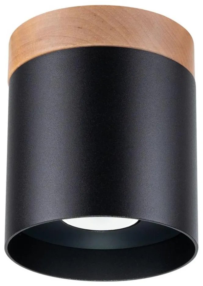 Sollux SL.1349 - spotlámpa RIF 1xGU10/10W/230V átm. 12 cm fekete