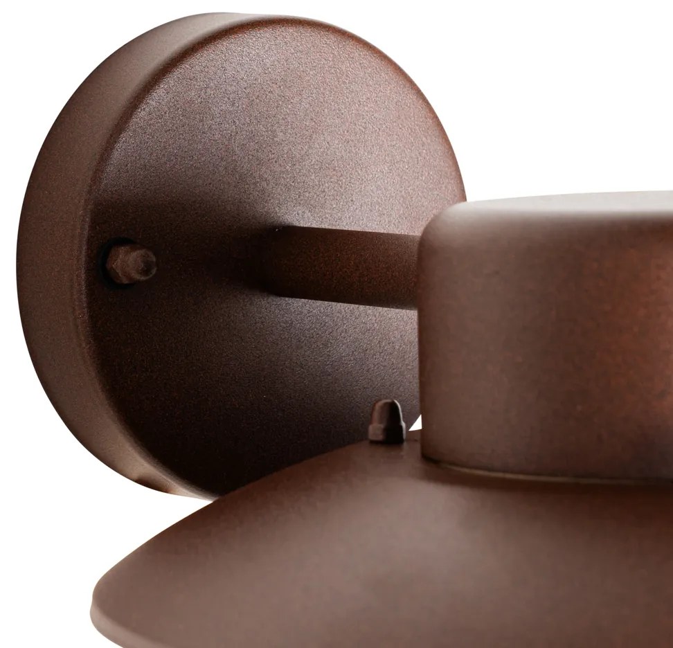 Ipari fali lámpa rozsdabarna IP44 - Shell