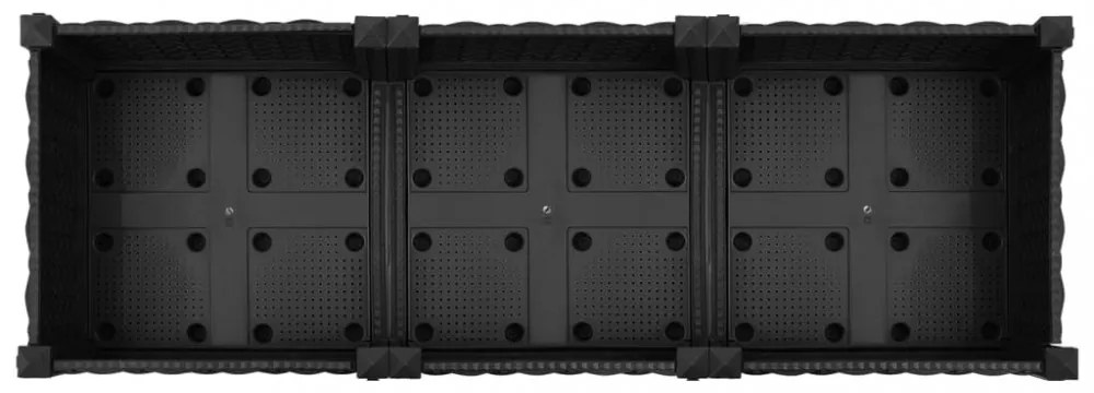 vidaXL polipropilén magaságyás 120 x 40 x 23 cm
