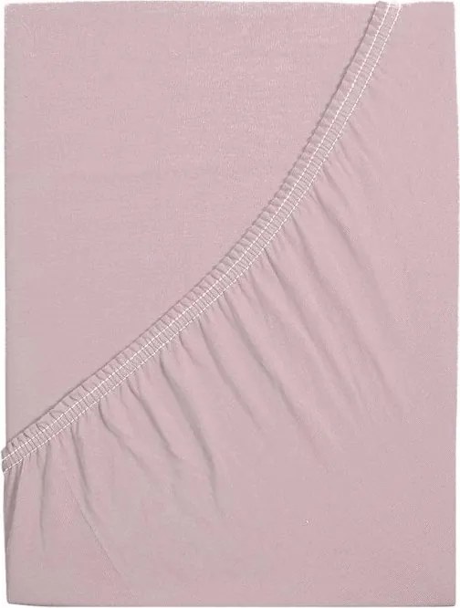 Jersey lepedő kiságyba EXCLUSIVE 70x140 cm antik rózsaszín