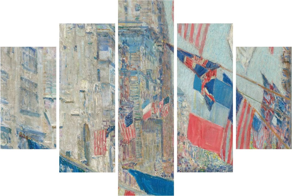 Kép - Childe Hassam, Allies day, reprodukciók (150x105 cm)