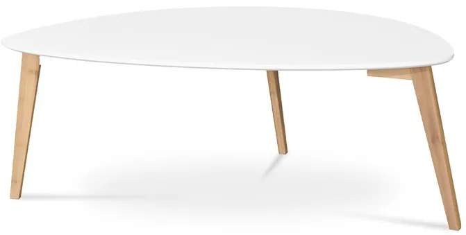 Fehér Háromlábú Dohányzóasztal. Méret: 120x60x45 cmAF-1184