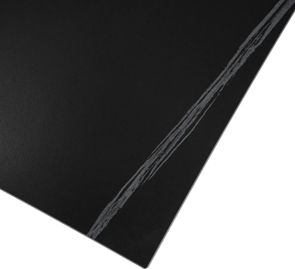 Kerámia dohányzóasztal szett fekete márvány hatású felülettel, arany kivitelben TENOR