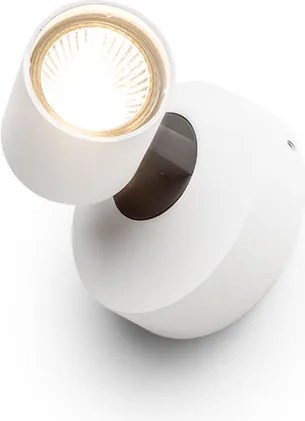 RENDL DUGME I fehér/antracitszürke 230V GU10 35W