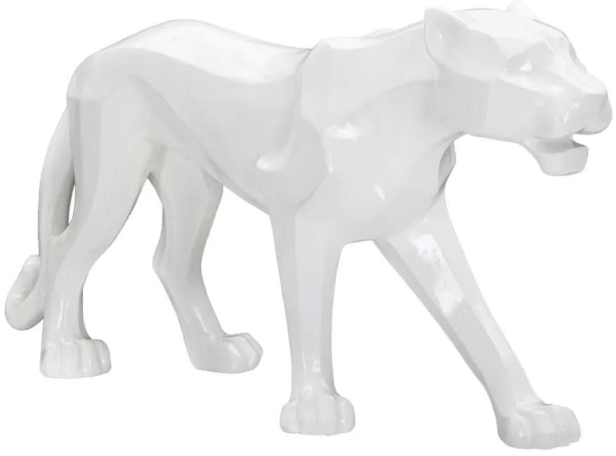 Fehér párduc 70x18x32,5cm