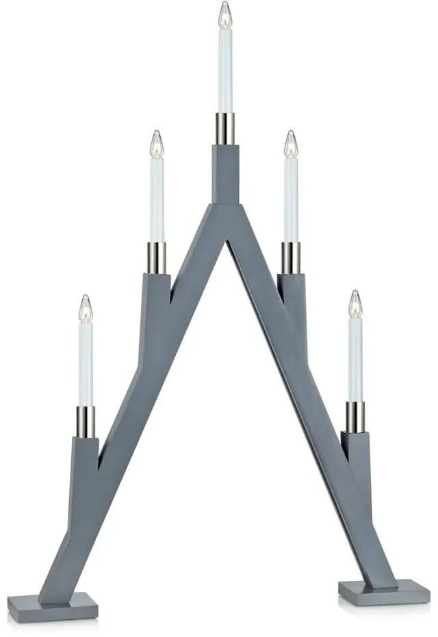 Szürke fénydekoráció karácsonyi mintával Bjurfors – Markslöjd