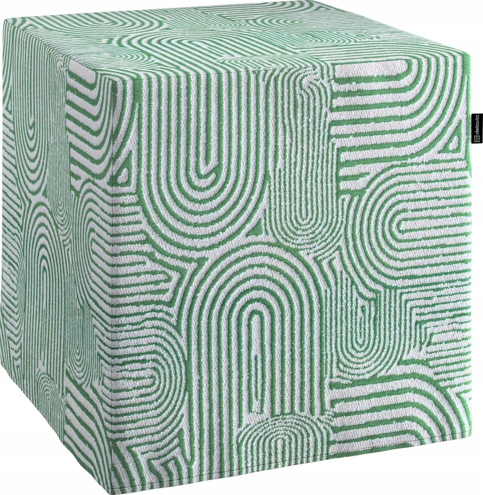 Dekoria Puff kocka menta-ecru