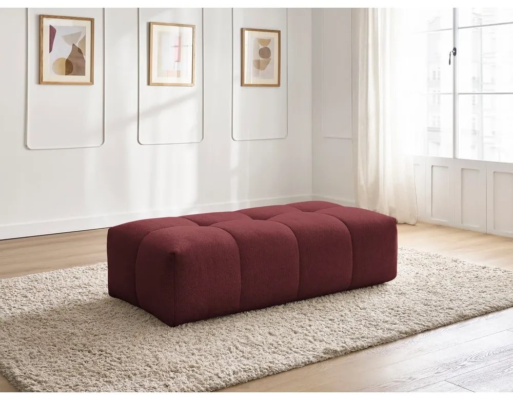 Borvörös zsenília lábtartó Everest – Bobochic Paris