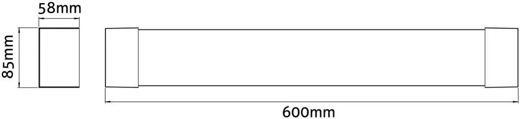 Avide LED Tükörvilágító Lámpa 600mm 10W 1100lm IP44 CCT