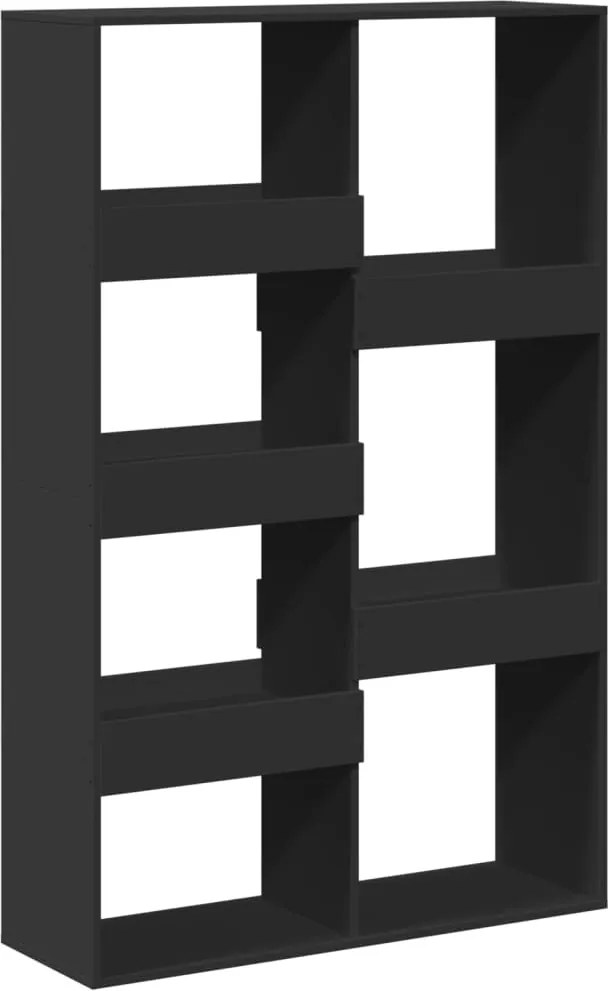 vidaXL fekete szerelt fa könyvespolc 100 x 33 x 155,5 cm