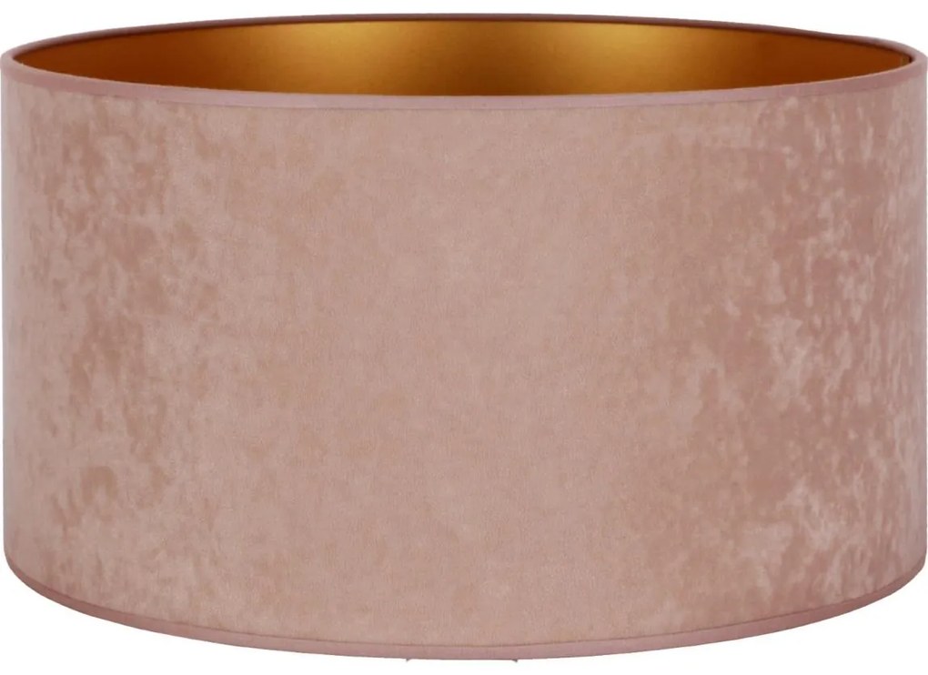 Duolla Duolla - Univerzális lámpaernyő VELVET E27 átm. 35 cm rózsaszín/arany DU82573