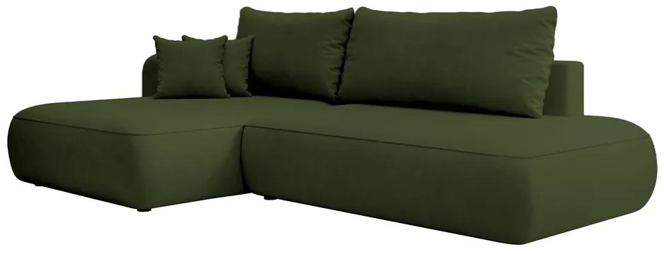 Sarokkanapé Fergie (B) (zöld + fekete). 1099467
