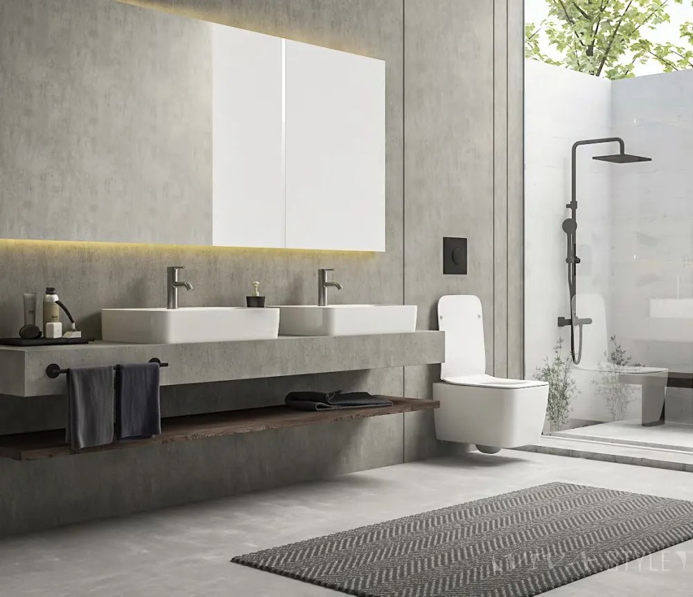 CeraStyle HERA fali WC - rimless - perem nélküli - rejtett szerelésű - 52 cm